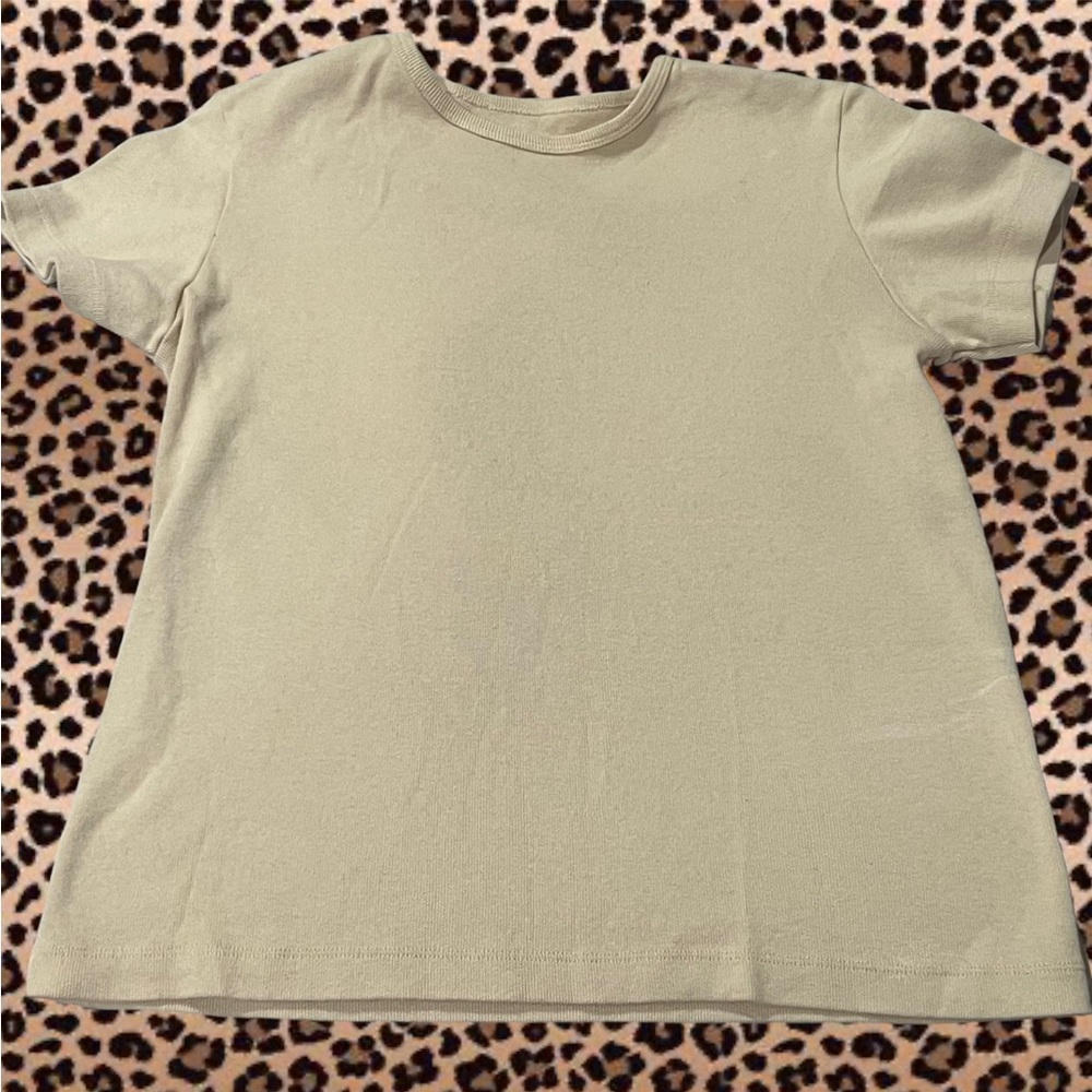 brandy tan baby tee shirt